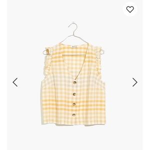 Madewell Ombre Gingham tank top